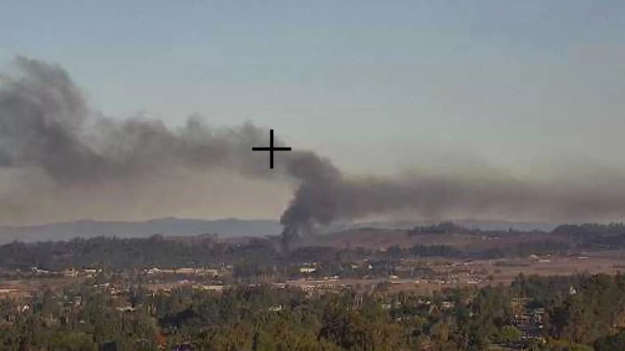 Crews fight large structure fire in Petaluma