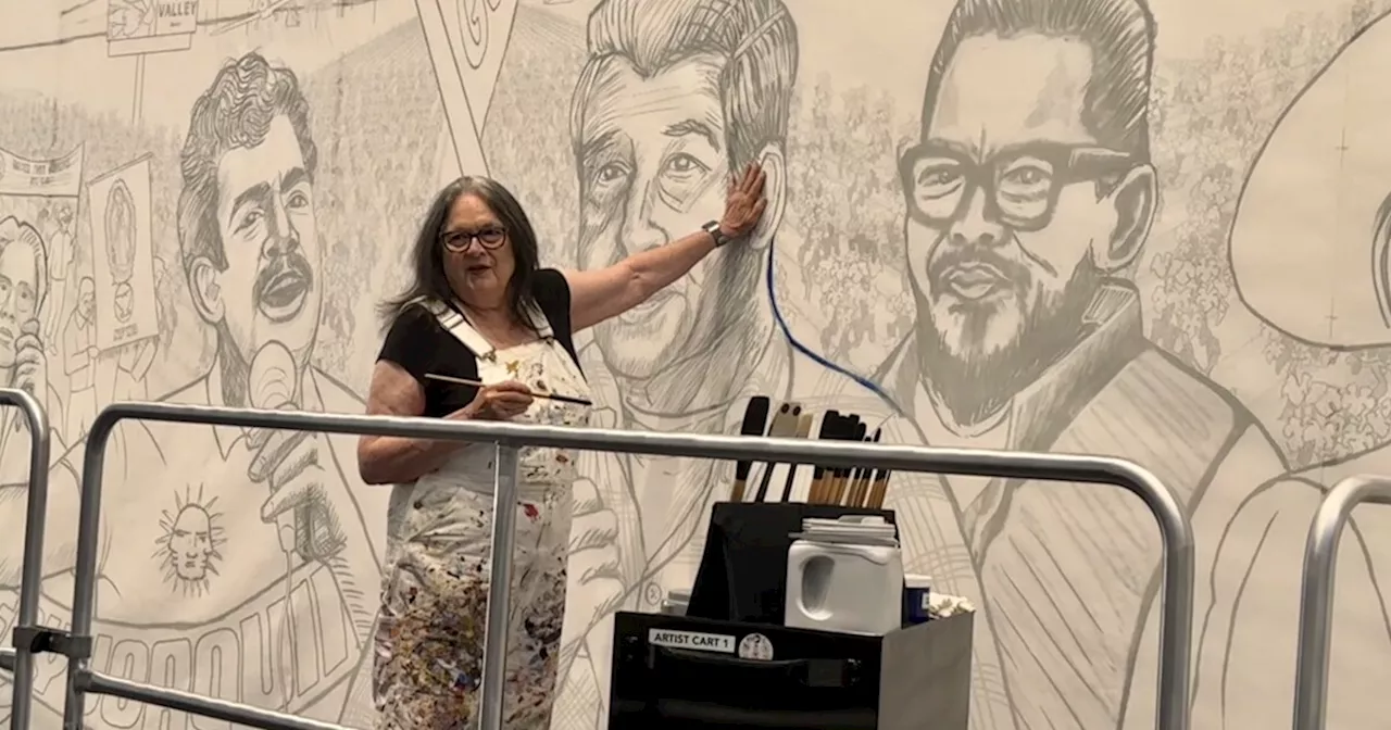 Muralist Judy Baca Begins Expansion of Her 'Great Wall' At LACMA