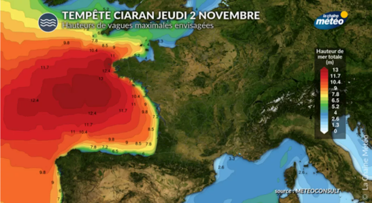 Tempête Ciaran : vents violents attendus en France