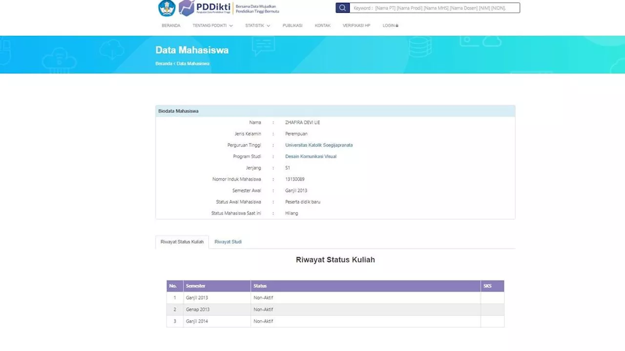Hak Jawab Unika Soegijapranata: Zhafira Devi Liestiatmaja Bukan Lagi Mahasiswa ataupun Lulusan Prodi DKV SCU