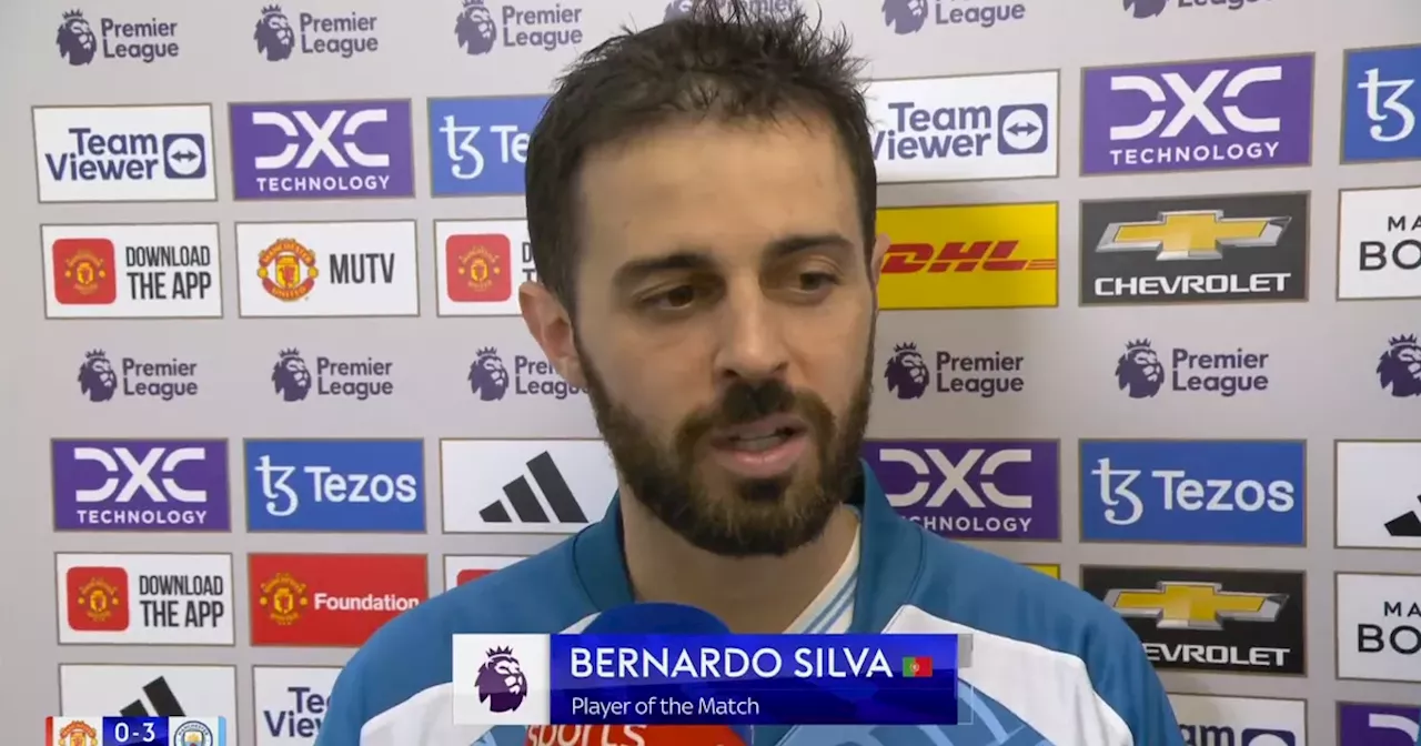 Bernardo Silva praises Manchester City's improved performance in win over Manchester United