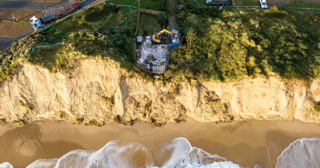 Last Home on Eroding Norfolk Coastline Demolished