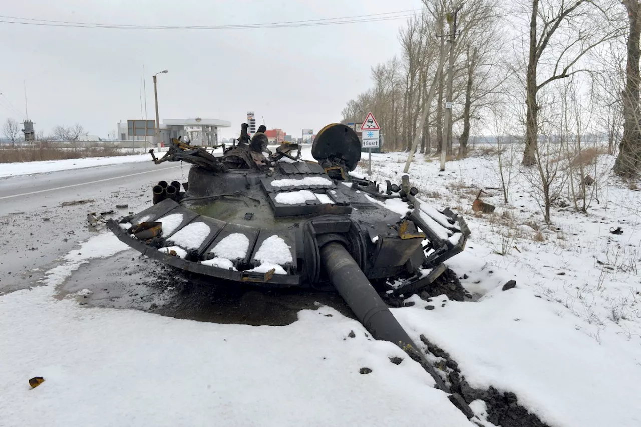 Ukraine Video Shows Russian Tank Convoy Rocked by Multiple Explosions