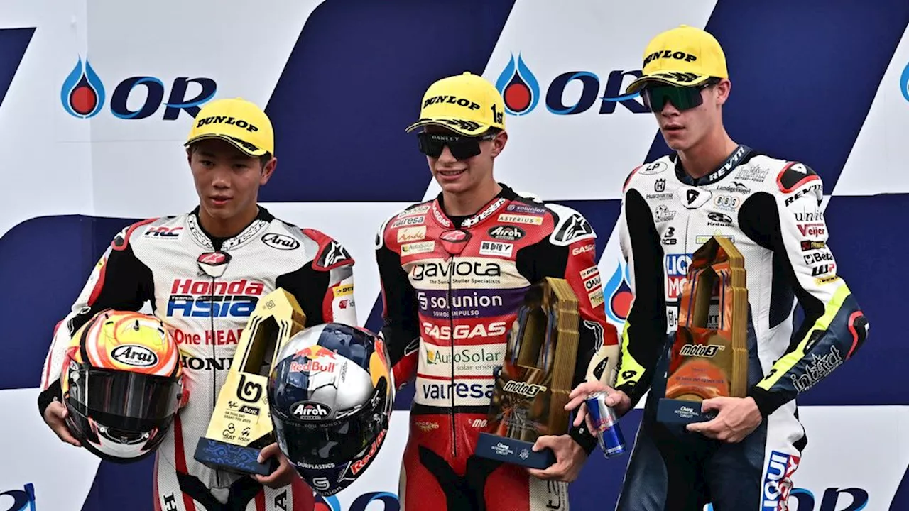 Na 7 jaar weer een Nederlander op podium in Moto3: Veijer wordt derde in Thailand