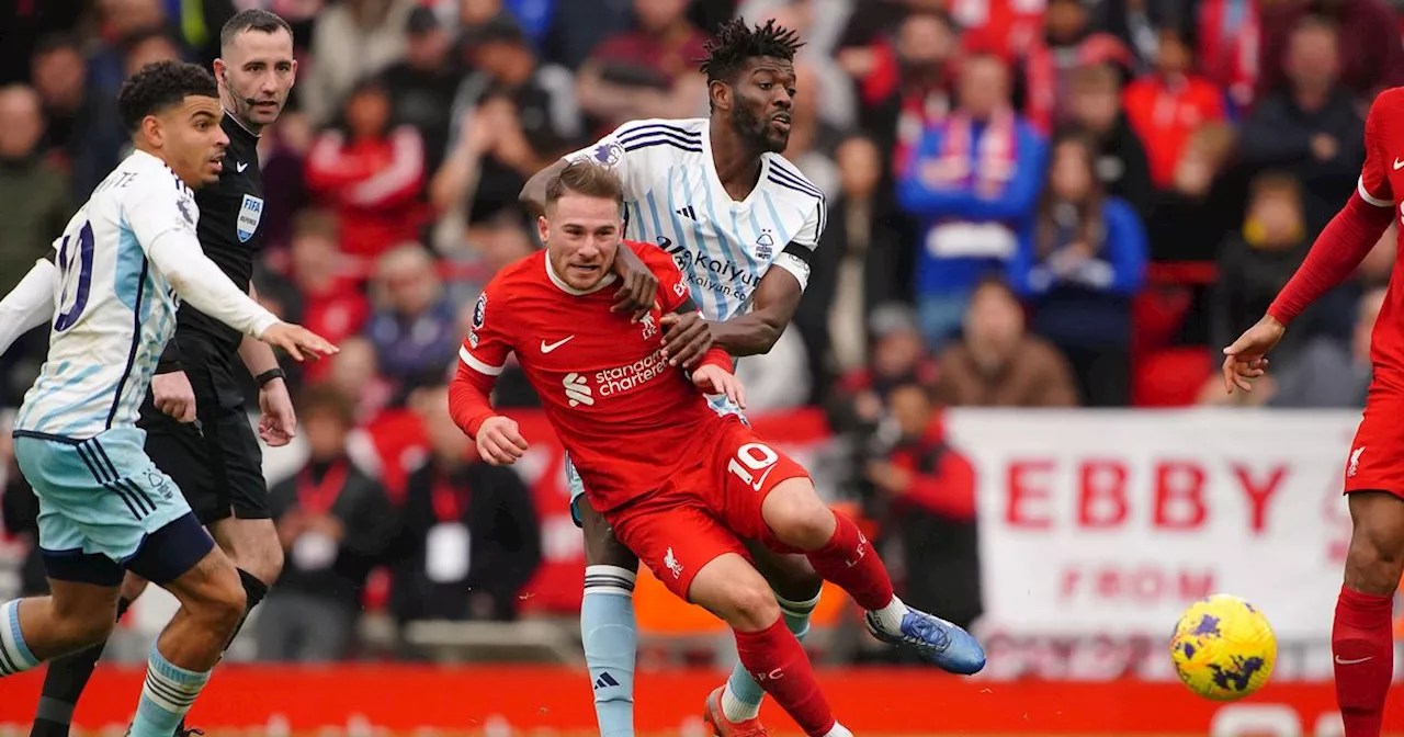 Nottingham Forest suffer 3-0 defeat to Liverpool