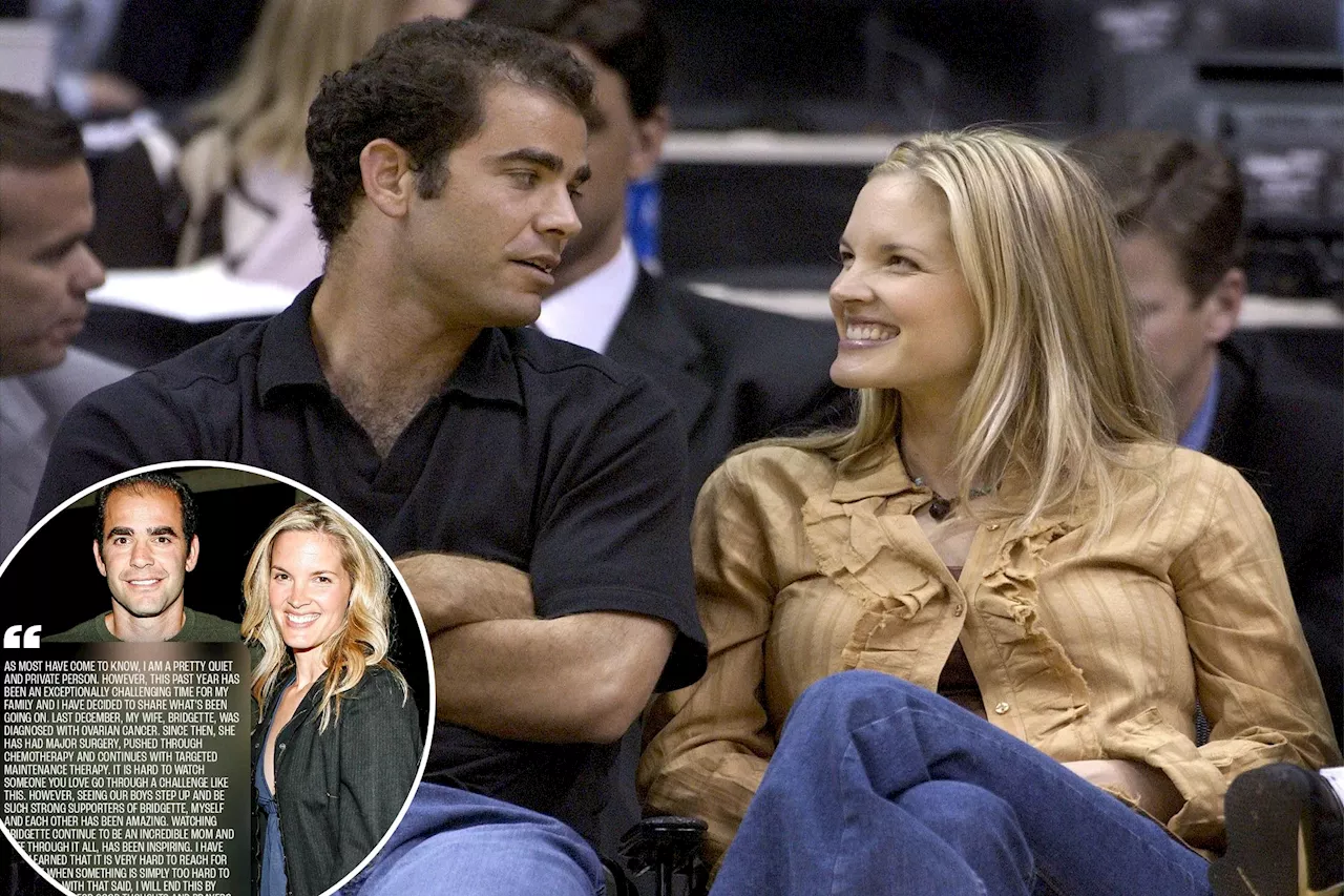 Pete Sampras reveals wife Bridgette Wilson's ovarian cancer battle: 'Hard to watch'