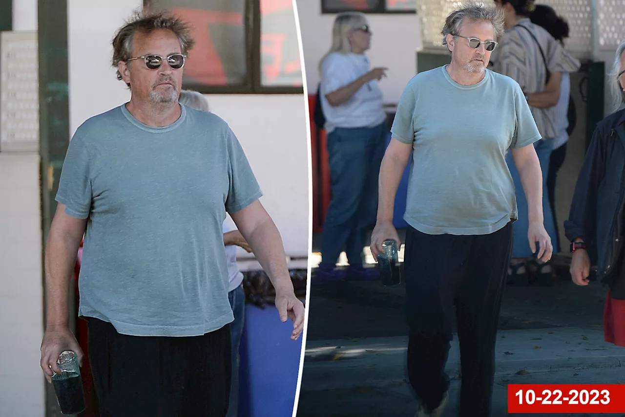 Matthew Perry looked relaxed at dinner with a friend in last public sighting before death