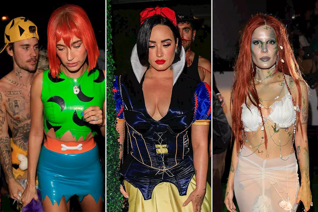 Justin & Hailey Bieber, Demi Lovato, Halsey and More Attend L.A. Halloween Party — See the Photos!