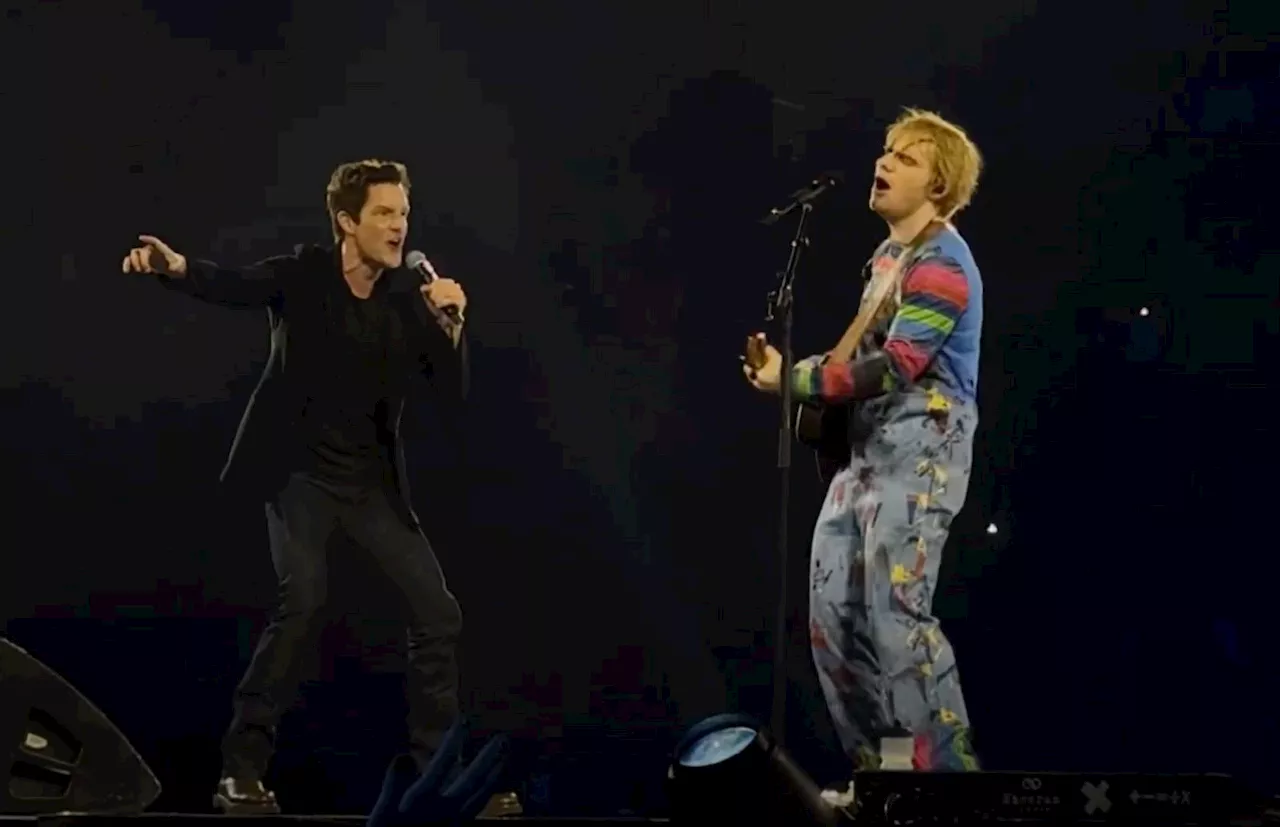 See Ed Sheeran, Brandon Flowers Perform 'Mr. Brightside' in Las Vegas