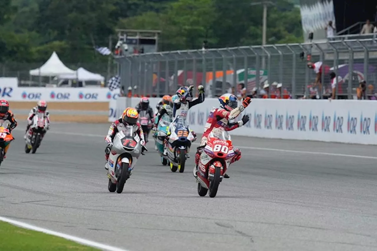 Alonso gewinnt Moto3-Rennen in Buriram