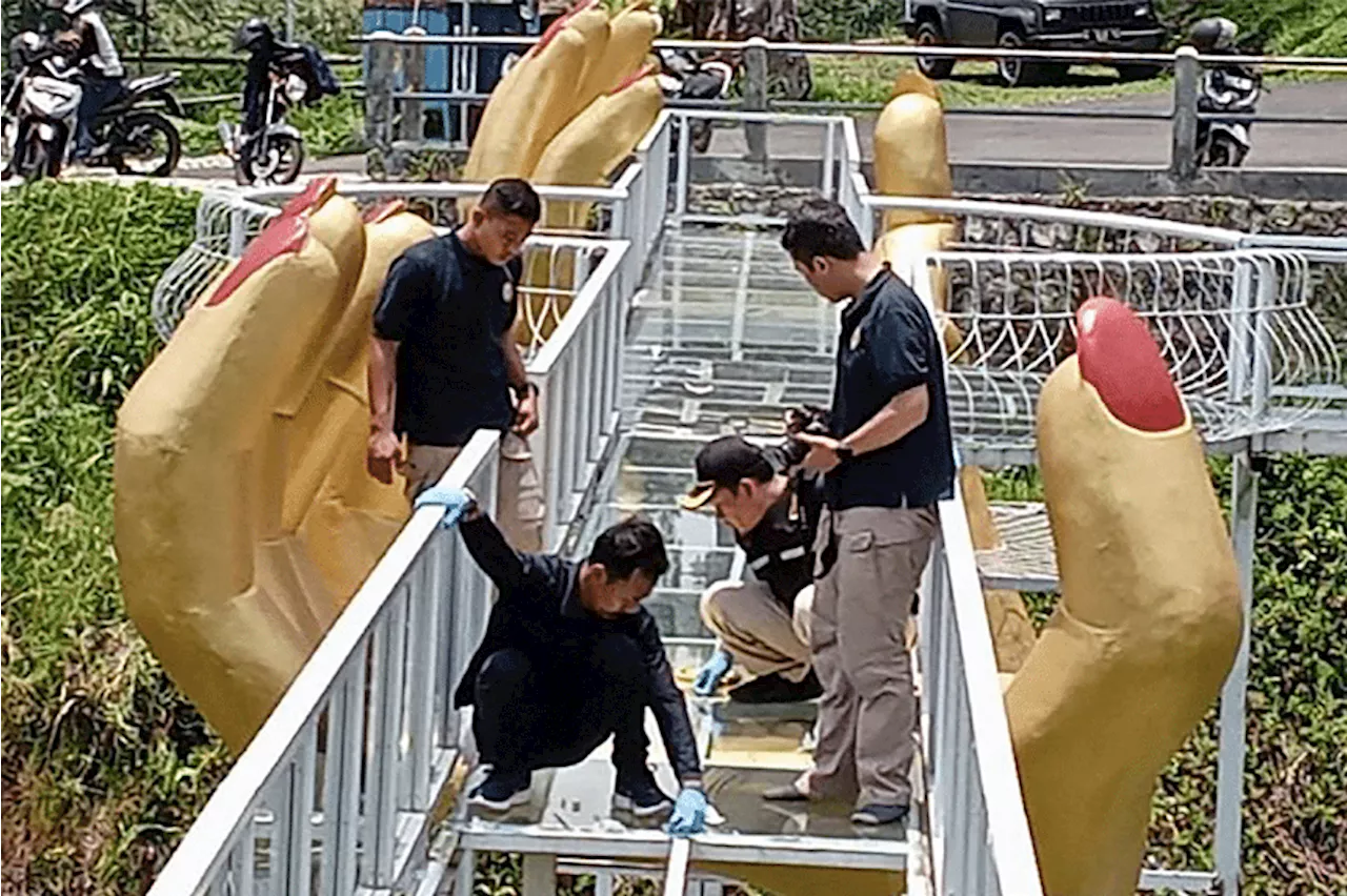 Indonesian glass bridge that shattered, killing tourist, was just 1.2cm thick