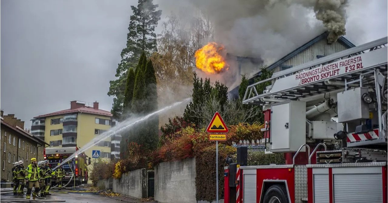 Villabrand i Fagersta – Ingen person skadad