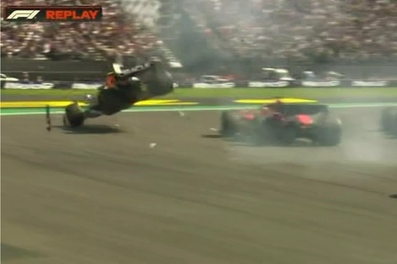 Sergio Perez Crashes Out at Mexican Grand Prix