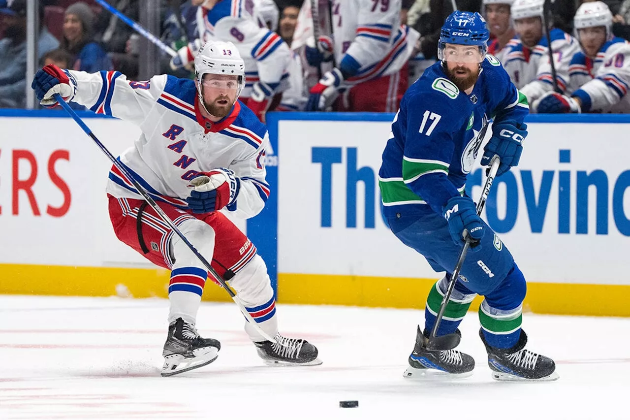 K'Andre Miller's Overtime Goal Gives New York Rangers Victory over Vancouver Canucks