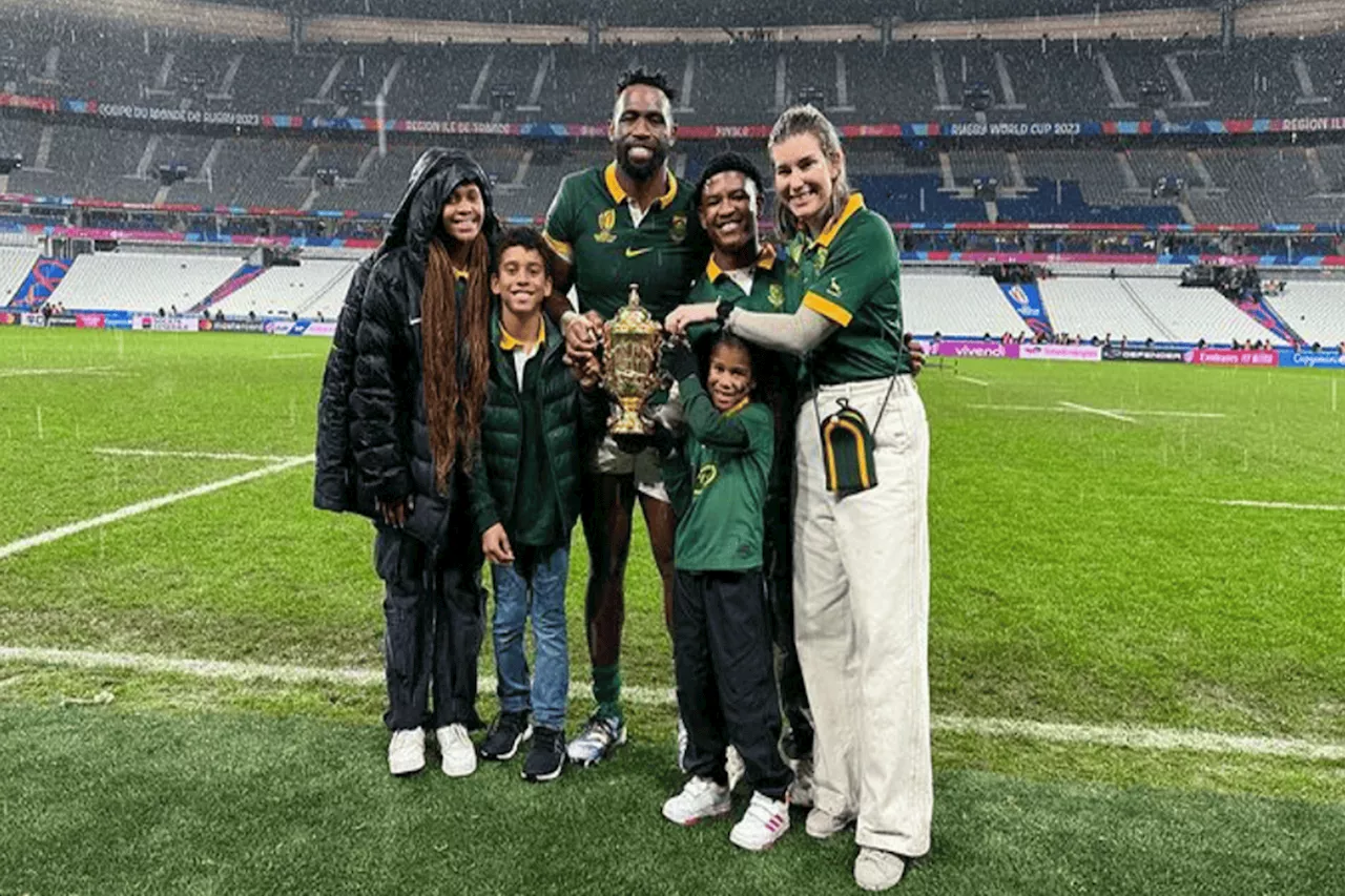 ‘A miracle’- Rachel Kolisi and kids celebrate World Cup win with Siya