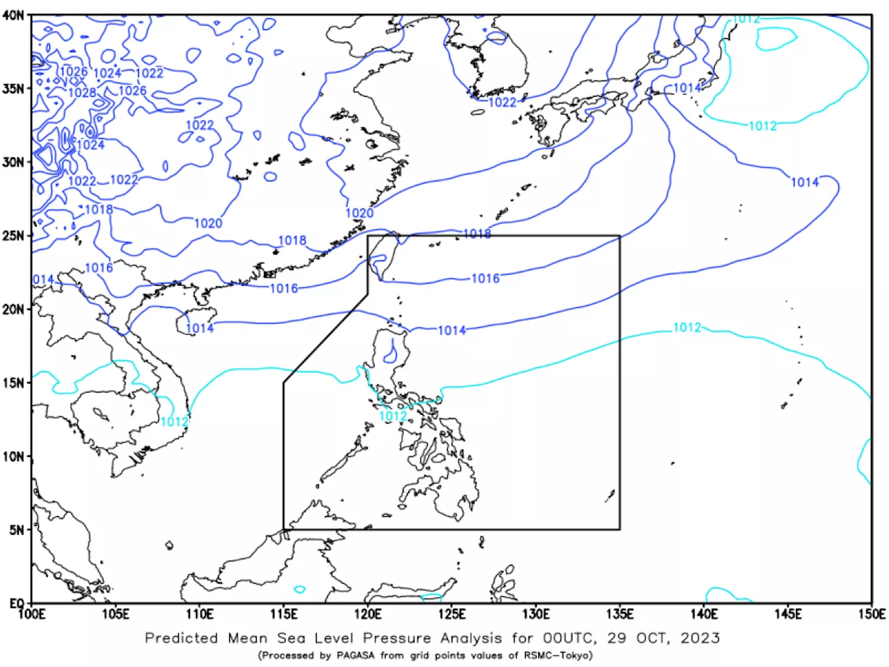 Low pressure area spotted off Mindanao