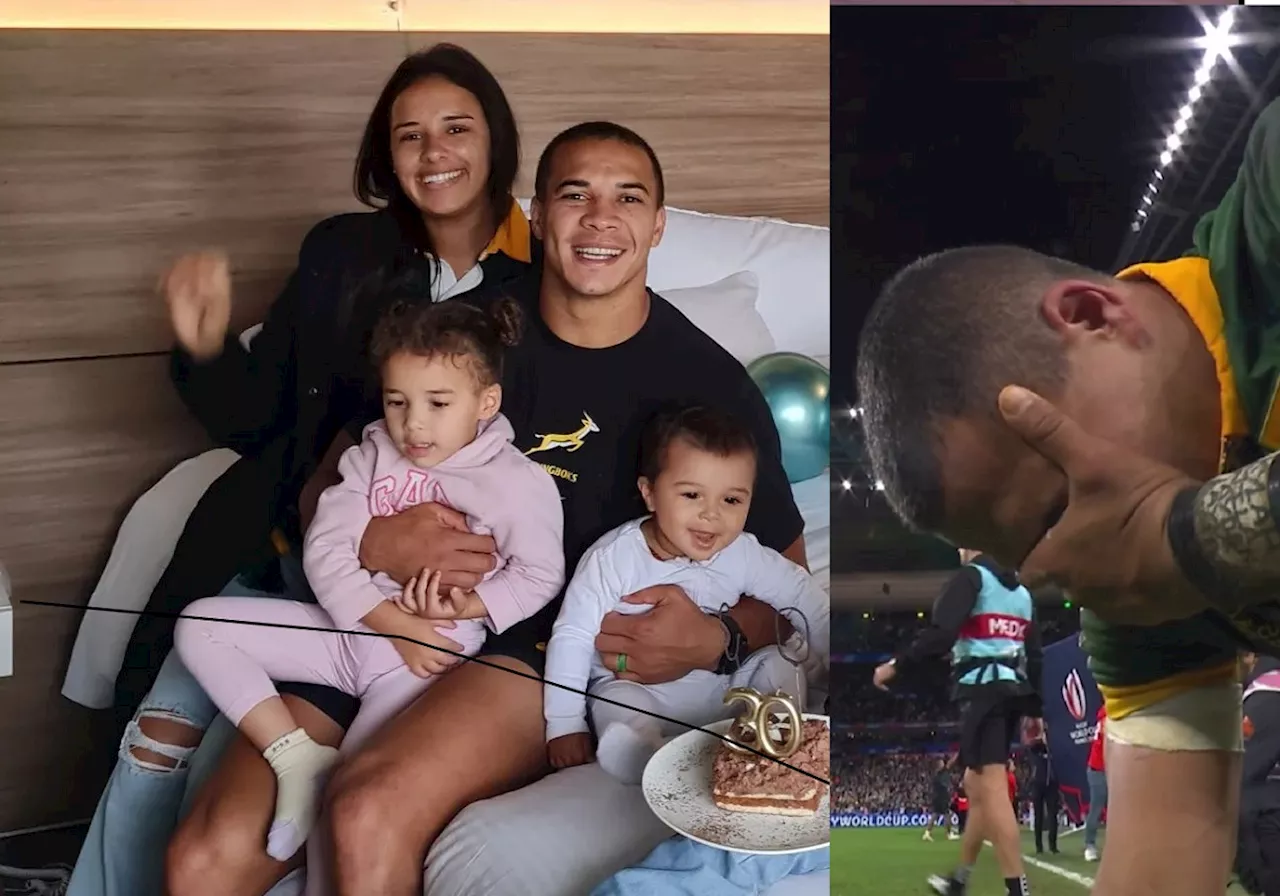 Is the birthday boy okay? Springbok Cheslin Kolbe spotted crying [video]