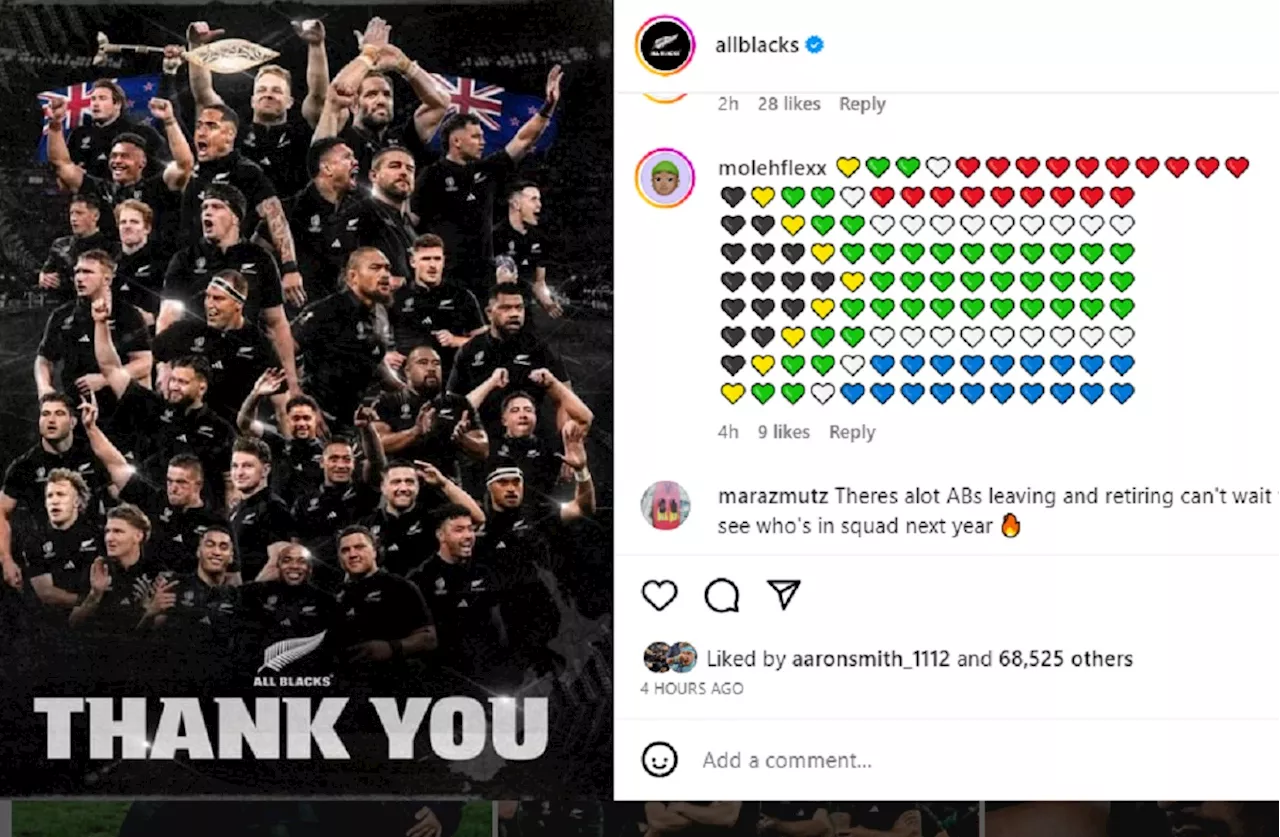 ‘You’re All Loved In South Africa’: Springboks fans send love to the All Blacks