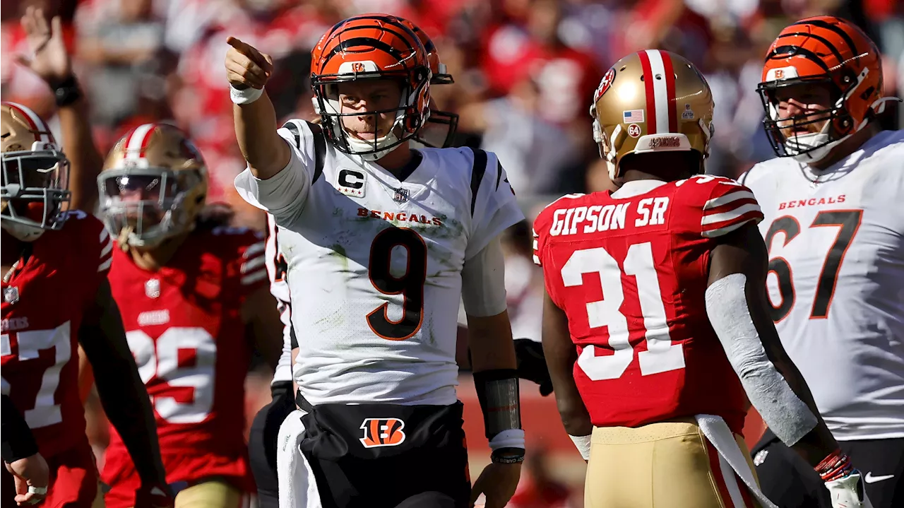 Burrow shines as Bengals defeat struggling 49ers