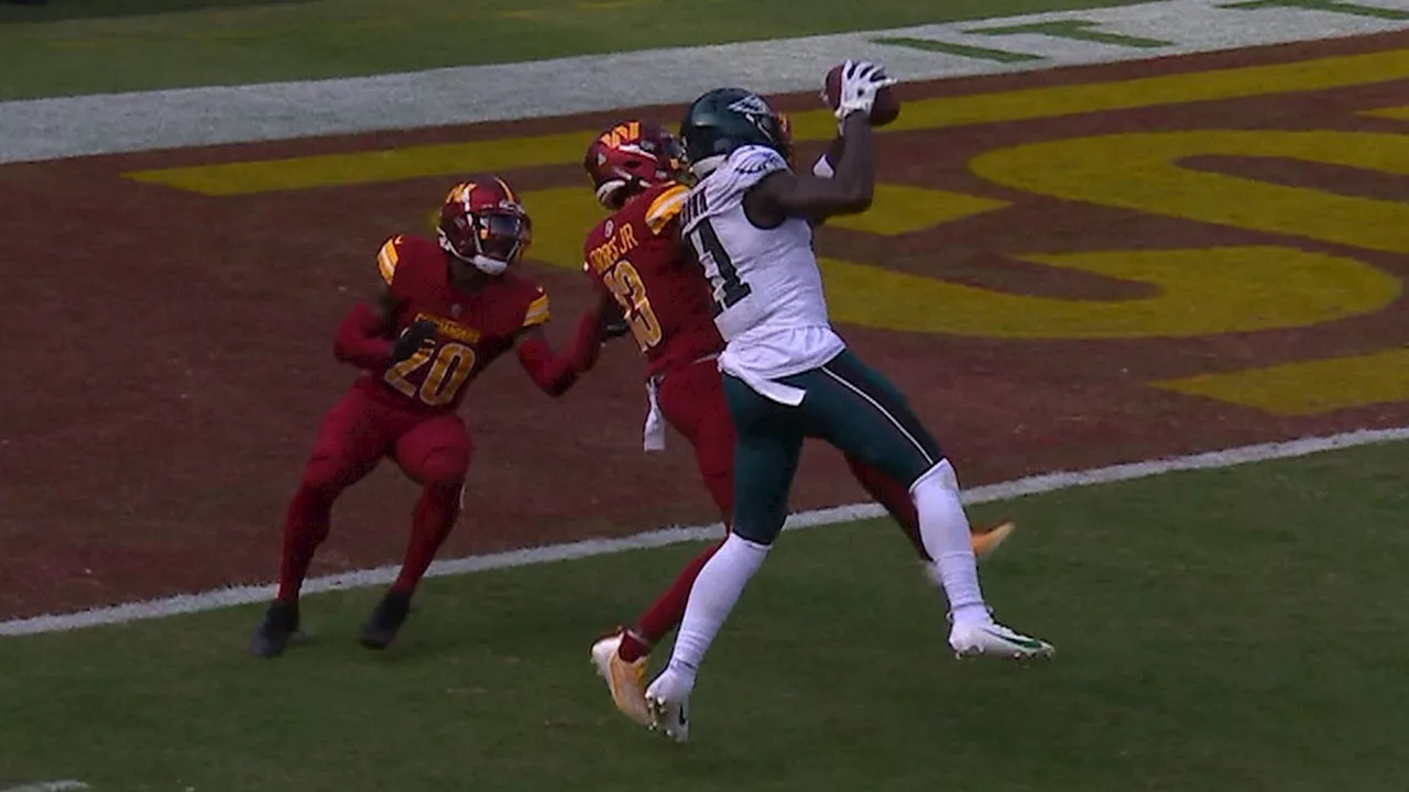 Must See: A.J. Brown makes contested catch for second TD of game