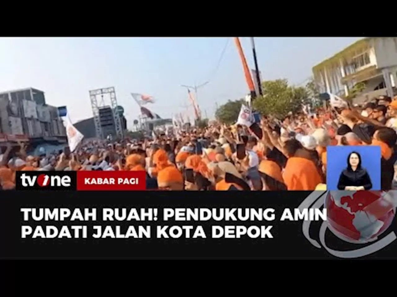 Anies-Cak Imin Isi Hari Libur dengan Jalan Sehat Bersama di Depok