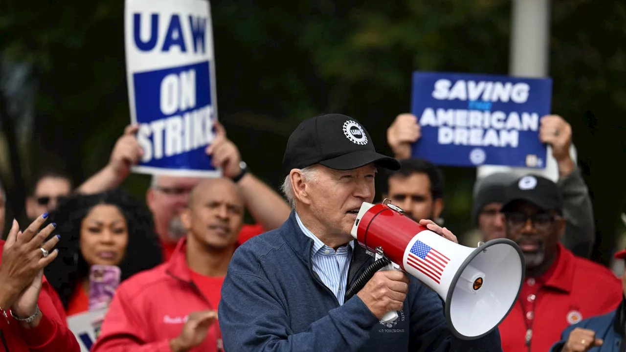 Biden Hails “Historic Agreement” After Striking United Auto Workers Reach Tentative Deal With Second Major Automaker