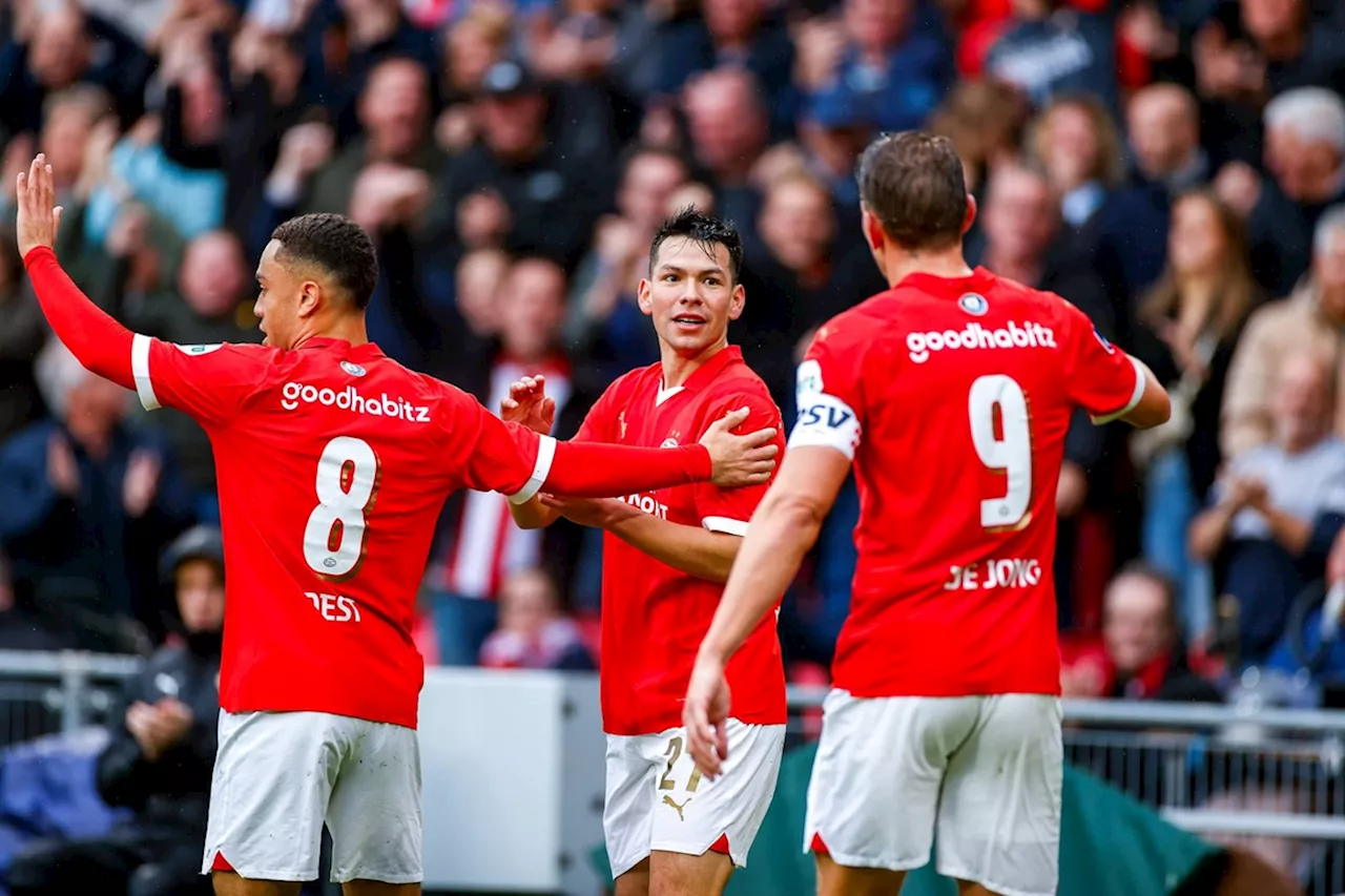 Lozano weer oude Lozano: opvolger Van Bommel met hattrick tegen Ajax