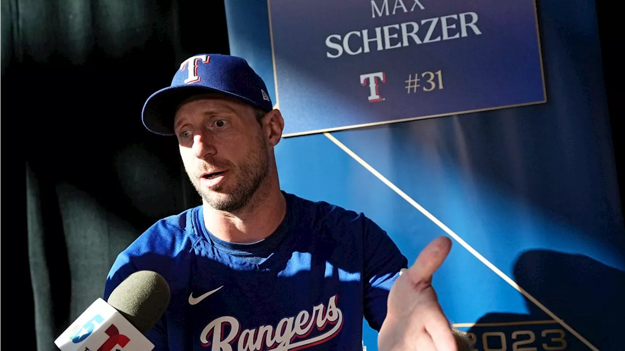 Max Scherzer set to start Game 3 of the World Series for Texas Rangers