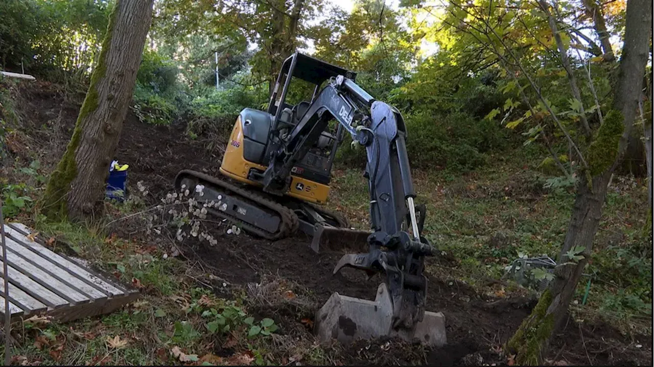 Seattle park vandalized by man with stolen excavator, nearby residents express frustrations