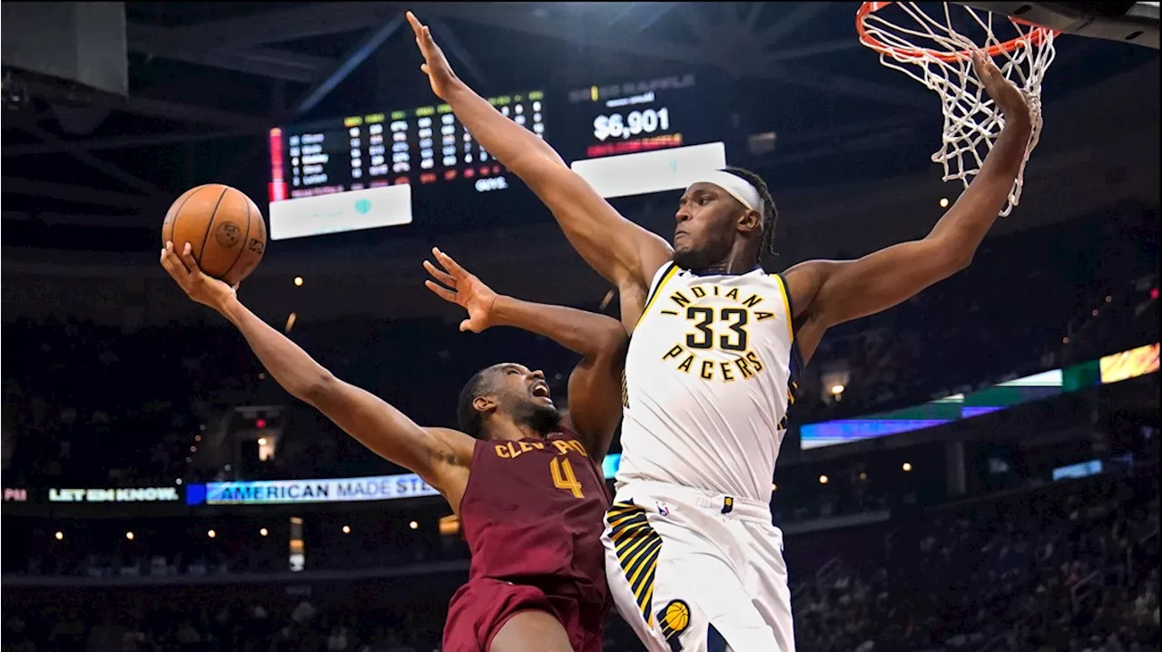 Aaron Nesmith has 26 points for the Pacers in a 125-113 win over the Donovan Mitchell-less Cavaliers