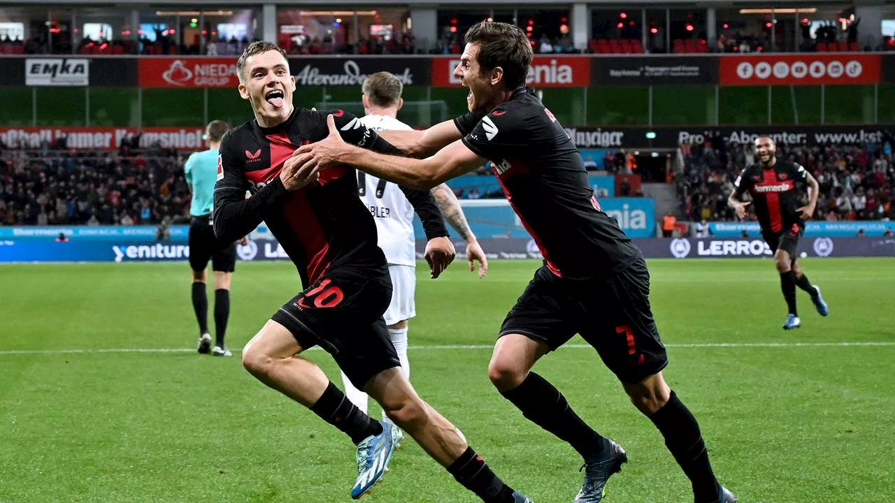 Bayer Leverkusen gewinnt gegen den SC Freiburg