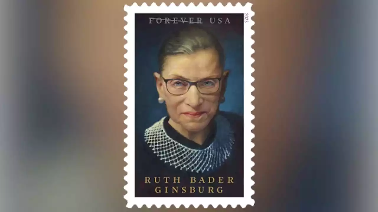 US Postal Service honors late Supreme Court Justice Ruth Bader Ginsburg with a new stamp