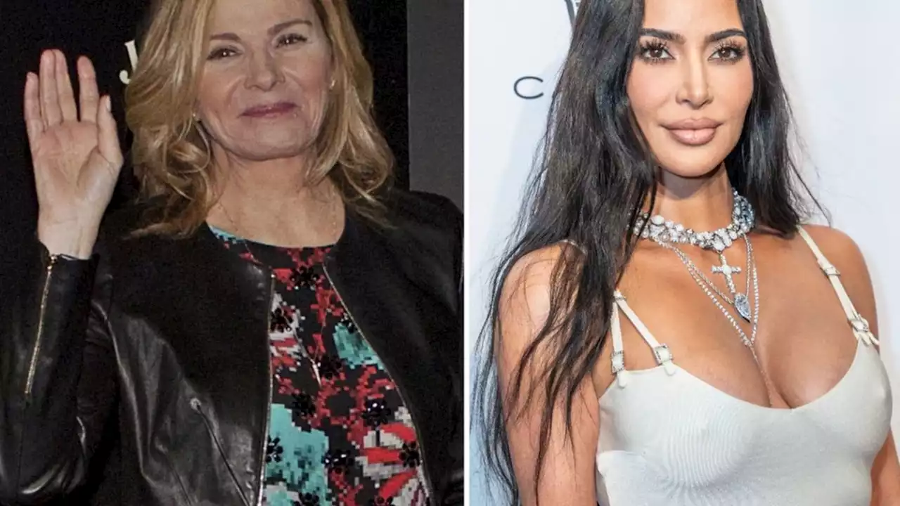 Kim Cattrall steht für Kim Kardashian vor der Kamera