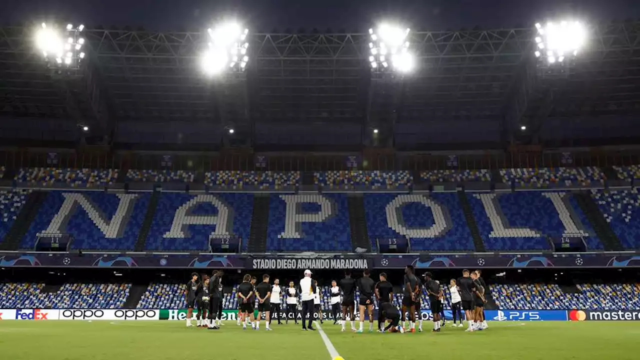 Napoli recibe al Real Madrid en el Estadio Diego Armando Maradona hecho una caldera