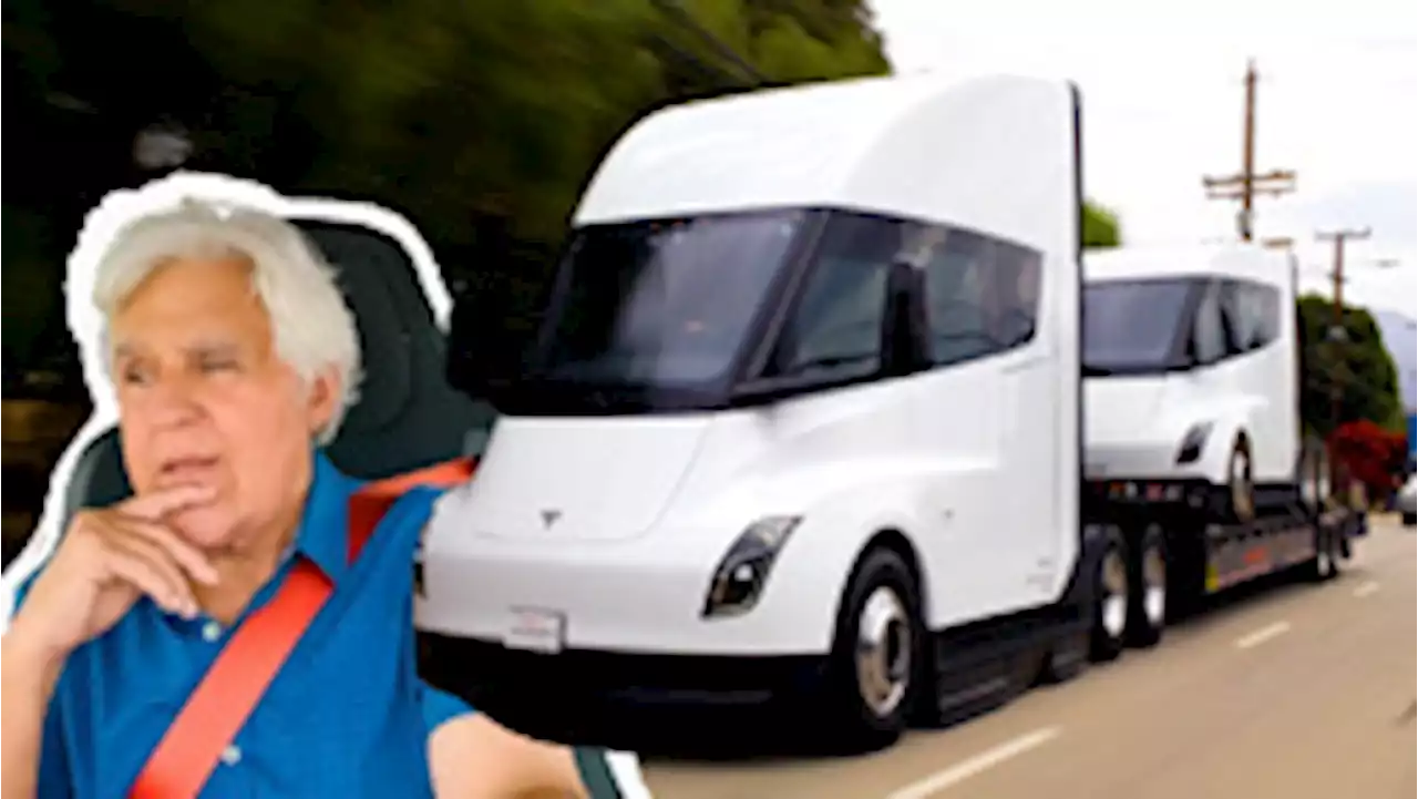 Jay Leno Hauls Tesla Semi With Tesla Semi During Full Tour And Walkthrough