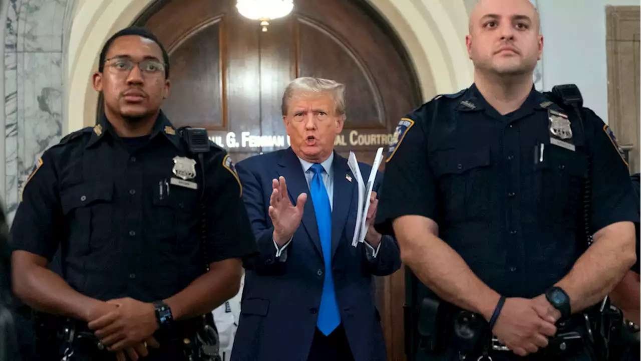 Donald Trump is returning to court after first day of New York fraud trial