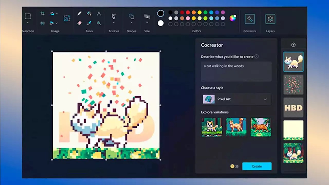 Even Microsoft Paint is getting an AI art generator