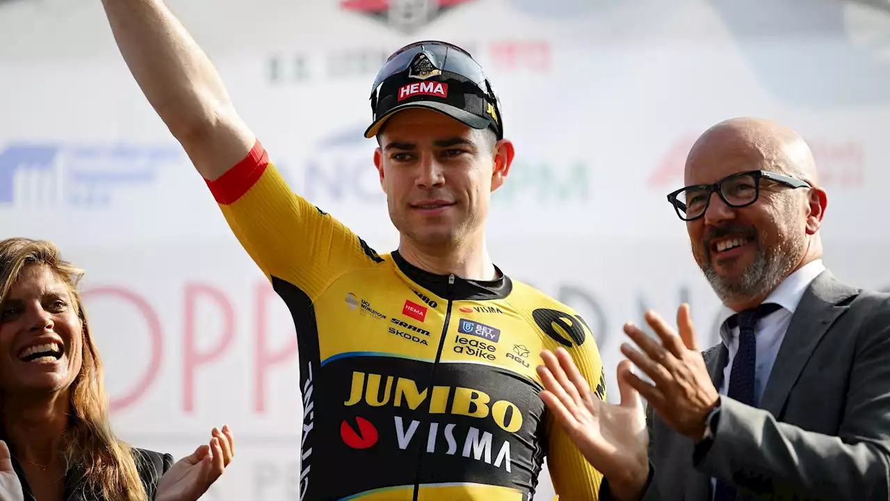 - Wout van Aert (Jumbo-Visma) après son sacre lors de la Coppa Bernocchi 2023