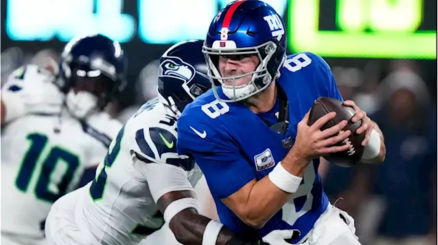 Seattle Seahawks strong safety Jamal Adams (33) watch a video replay during  an NFL football game against the Indianapolis Colts, Sunday, Sept. 12,  2021, in Indianapolis. (AP Photo/Zach Bolinger Stock Photo - Alamy