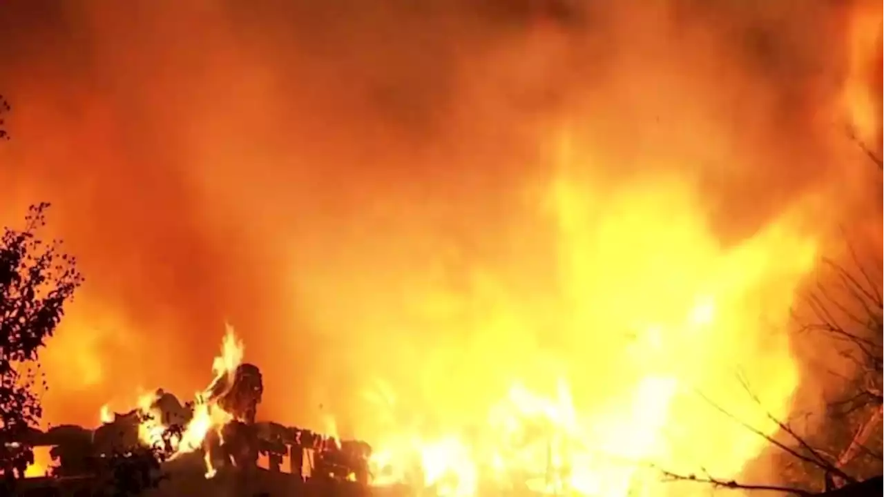 Massive fire engulfs house in NE Houston; Homeowner reportedly out of town