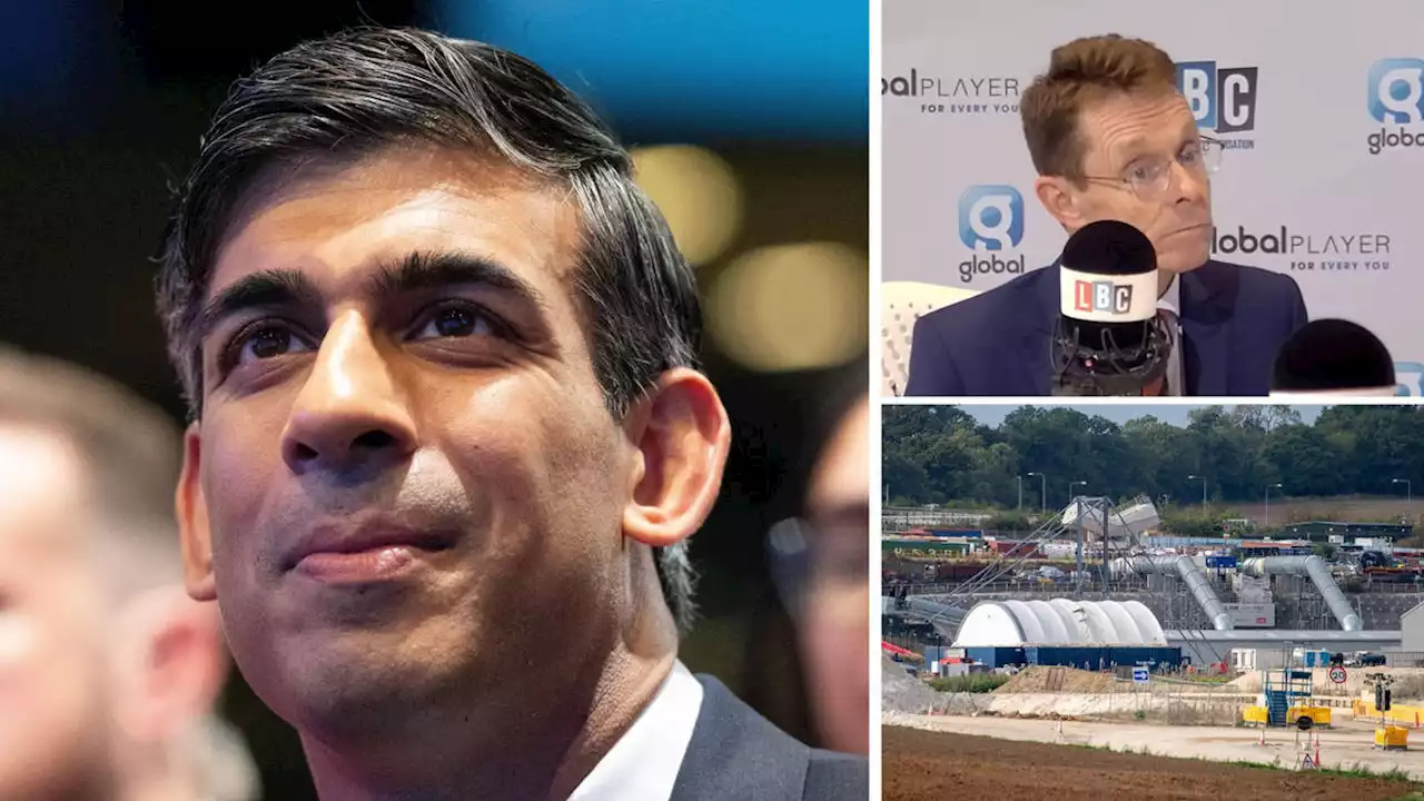 Tories clash as Rishi Sunak set to use big conference to speech to axe 'HS2 north'