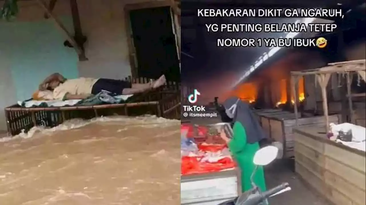 8 Potret Orang Tetap Santai dalam Keadaan Genting Ini Bikin Geleng Kepala