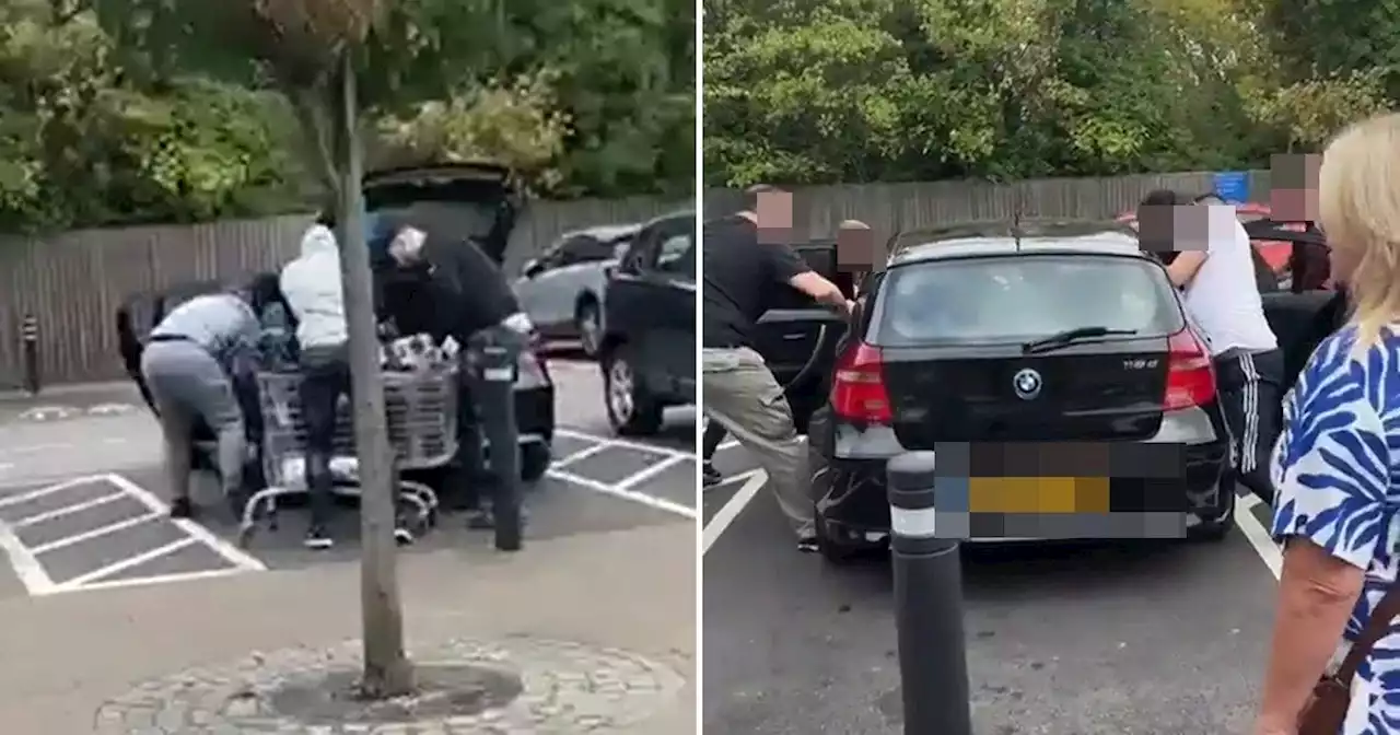 Heroes perform citizen's arrests on car full of Tesco shoplifters