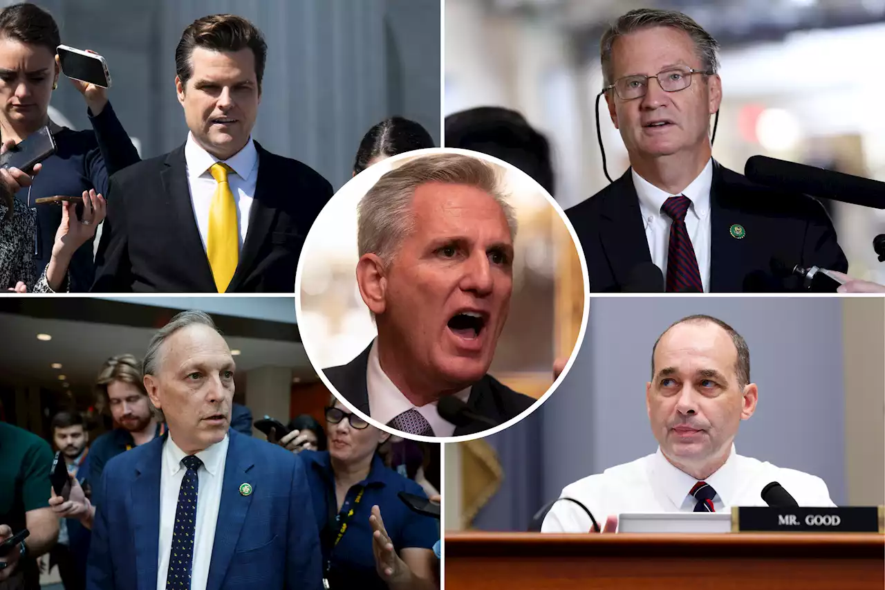 Full list of House Republicans seeking to oust Kevin McCarthy