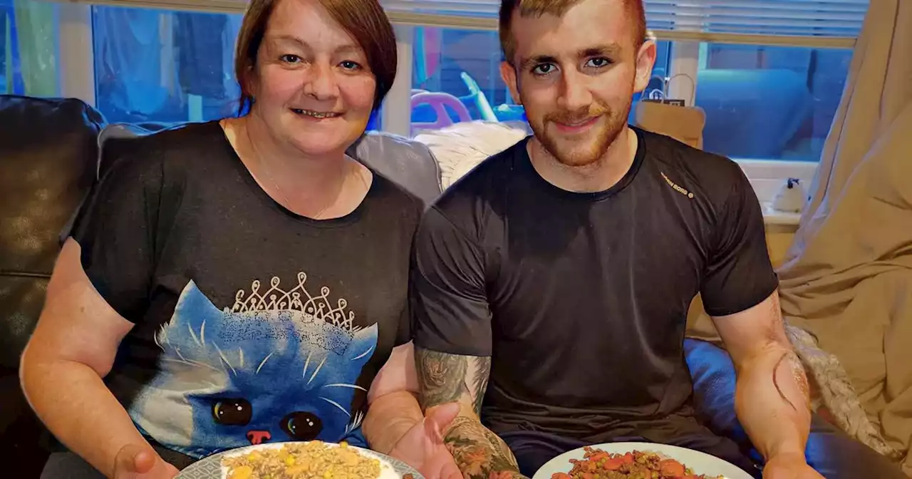 Mum and son share how they save £30 a week on food shopping