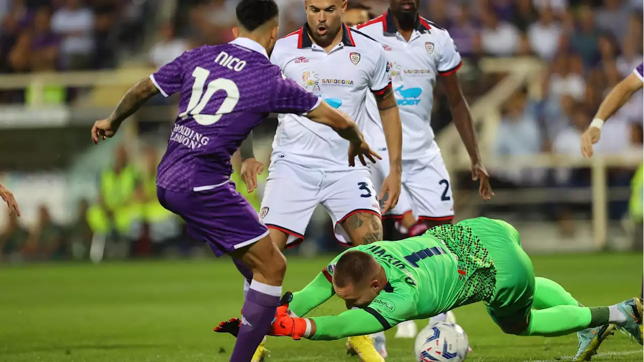 Fiorentina-Cagliari 3-0: Nico Gonzalez, un’autorete e Nzola spingono i viola al terzo posto