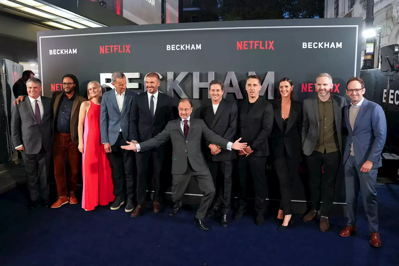 David Beckham takes family to premiere of candid new Netflix documentary about his life