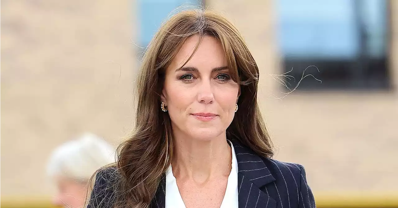 Kate Middleton Pulls Off an Outfit Repeat With Pinstripe Suit