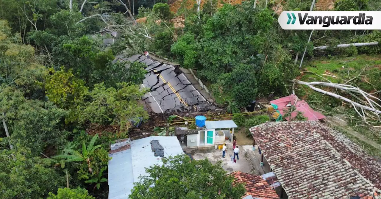 En directo: Así se ve desde el aire la emergencia vial entre Bucaramanga y Barrancabermeja