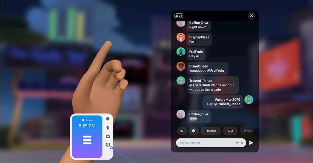 Meta’s text chat for Horizon Worlds is rolling out to all users